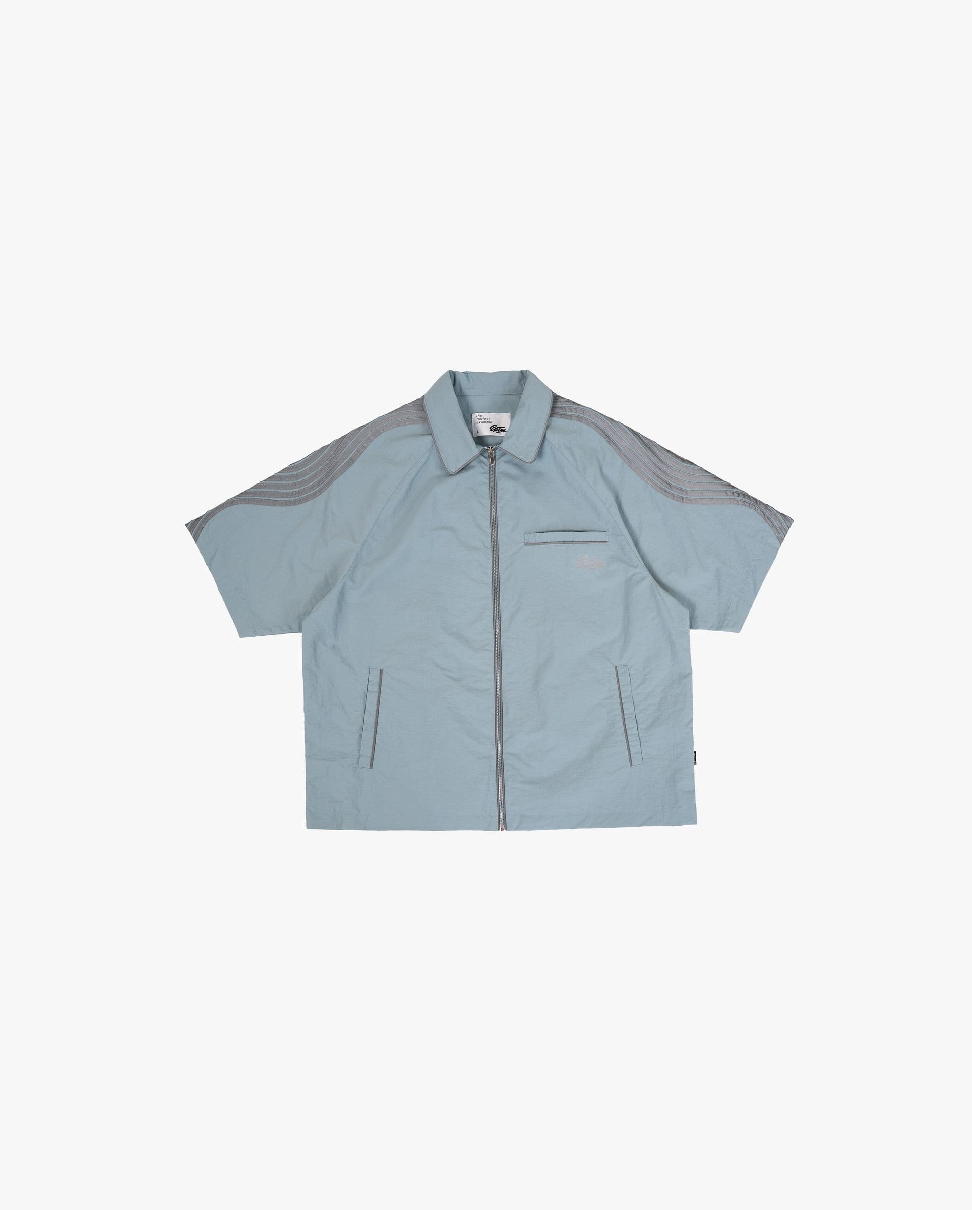 EPTM Valley Shirt set in blue, featuring a stylish and comfortable top with matching shorts, perfect for casual wear.