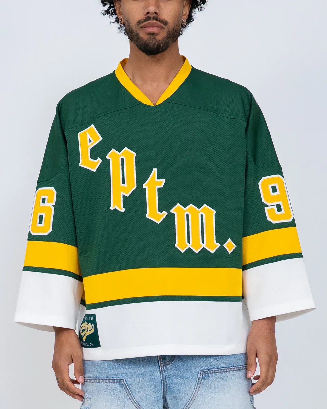 EPTM Glory Jersey T-shirt in black with bold graphic design, crew neck, and short sleeves, displayed on a flat surface.