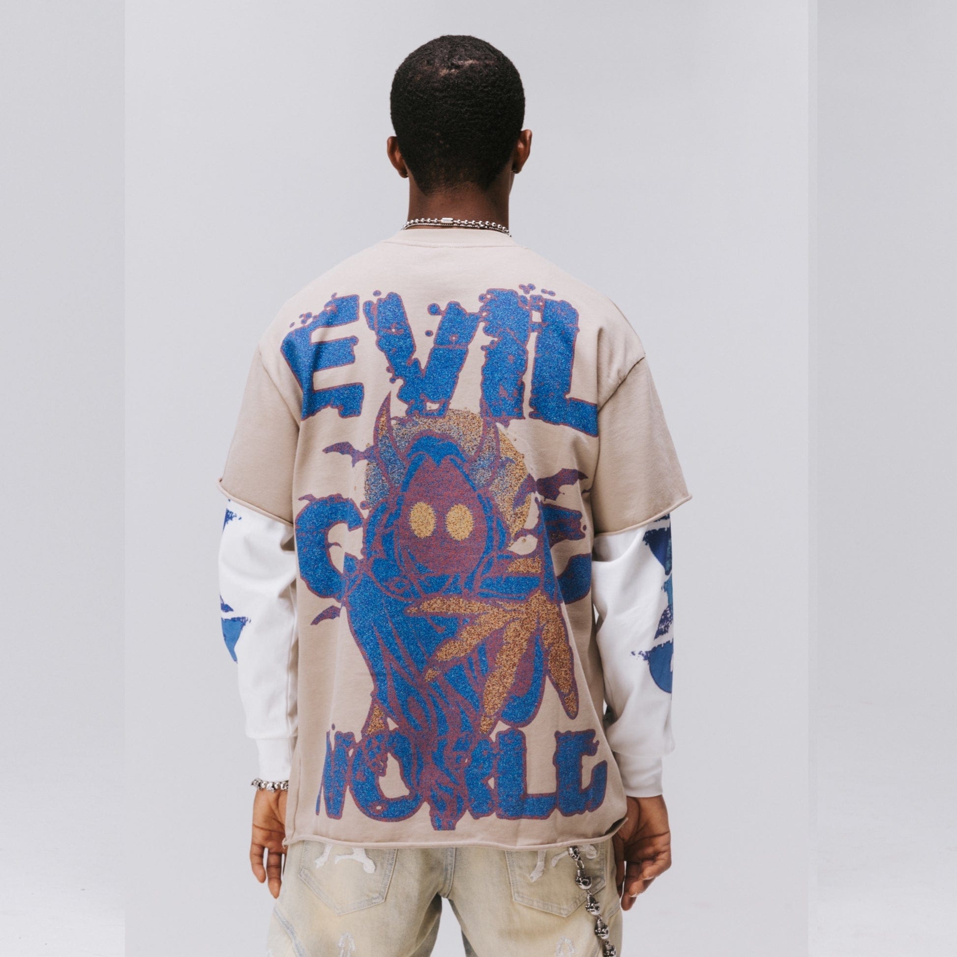 Essence.Wrld T-Shirts Essence.Wrld  ECW Reaper Double Sleeve Tee Essence.Wrld  ECW Reaper Double Sleeve Tee