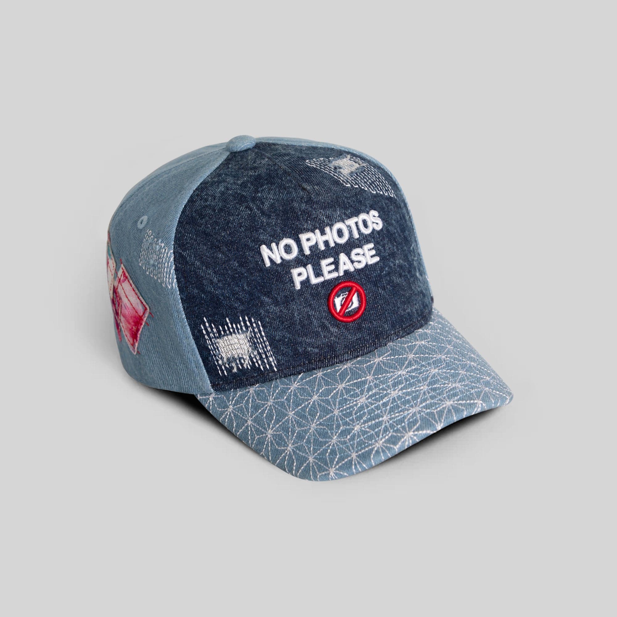 Field Grade Hats No Photos Sashiko Washed Denim Trucker No Photos Sashiko Washed Denim Trucker