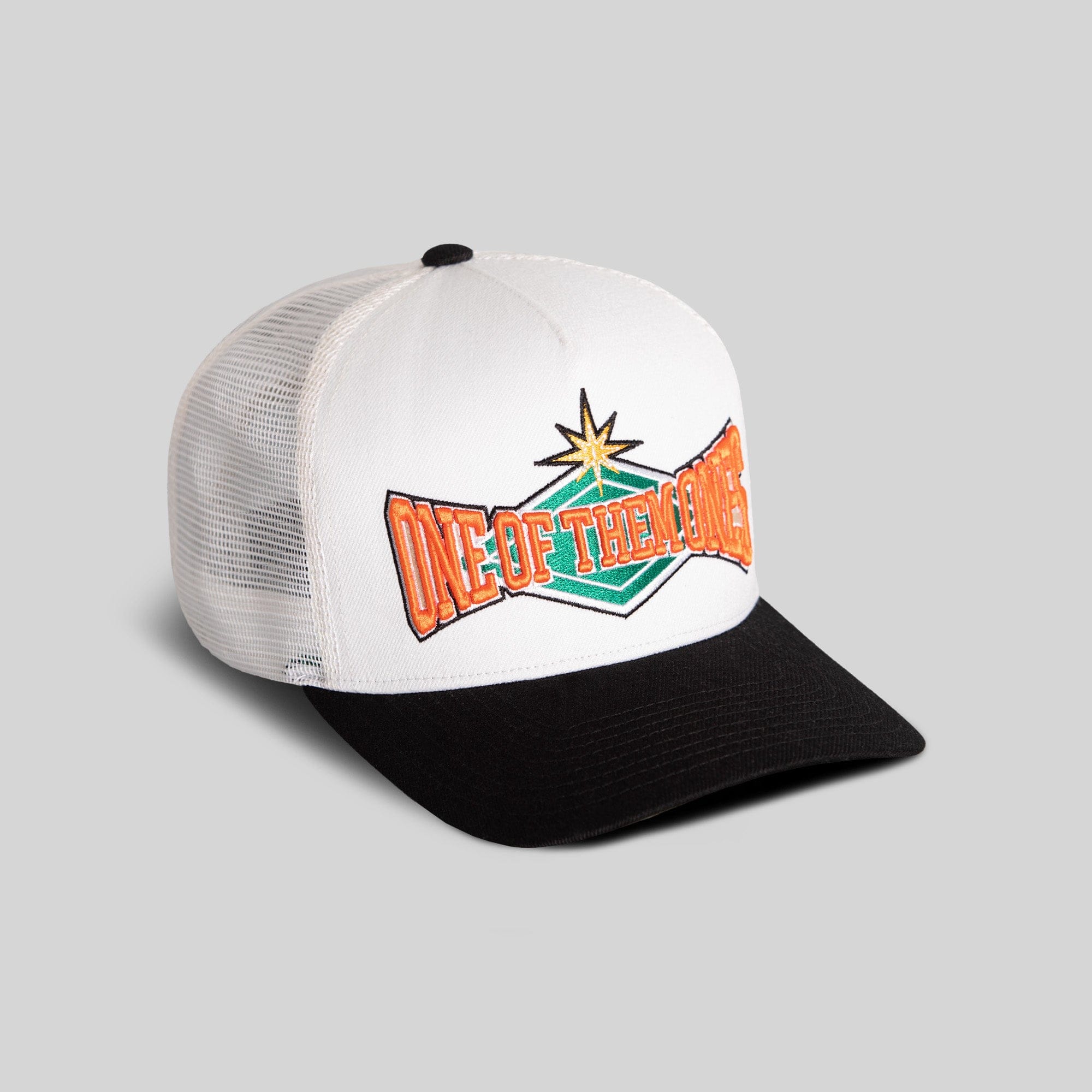 Field Grade Hats One Of Them Ones Sand Black Wool Mesh Trucker One Of Them Ones Sand Black Wool Mesh Trucker