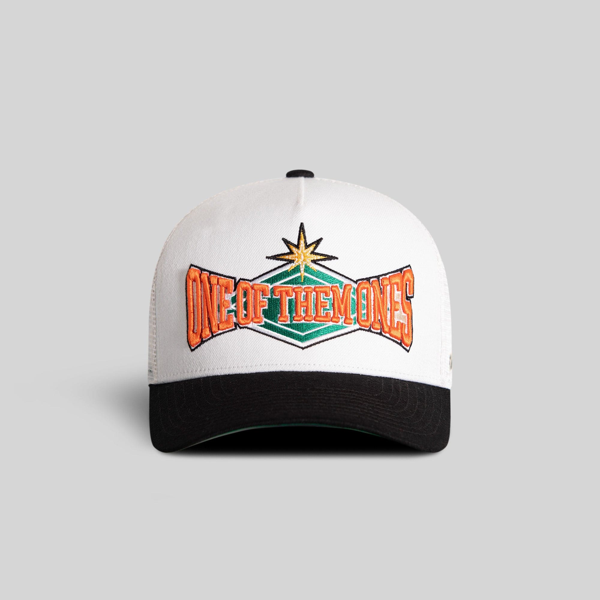Field Grade Hats One Of Them Ones Sand Black Wool Mesh Trucker One Of Them Ones Sand Black Wool Mesh Trucker