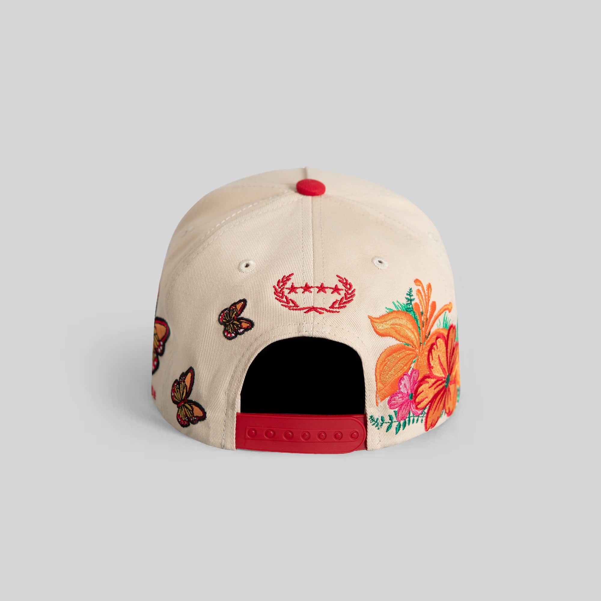 Field Grade Hats Sorry Not Impressed Sand Red Floral Twill Trucker Sorry Not Impressed Sand Red Floral Twill Trucker
