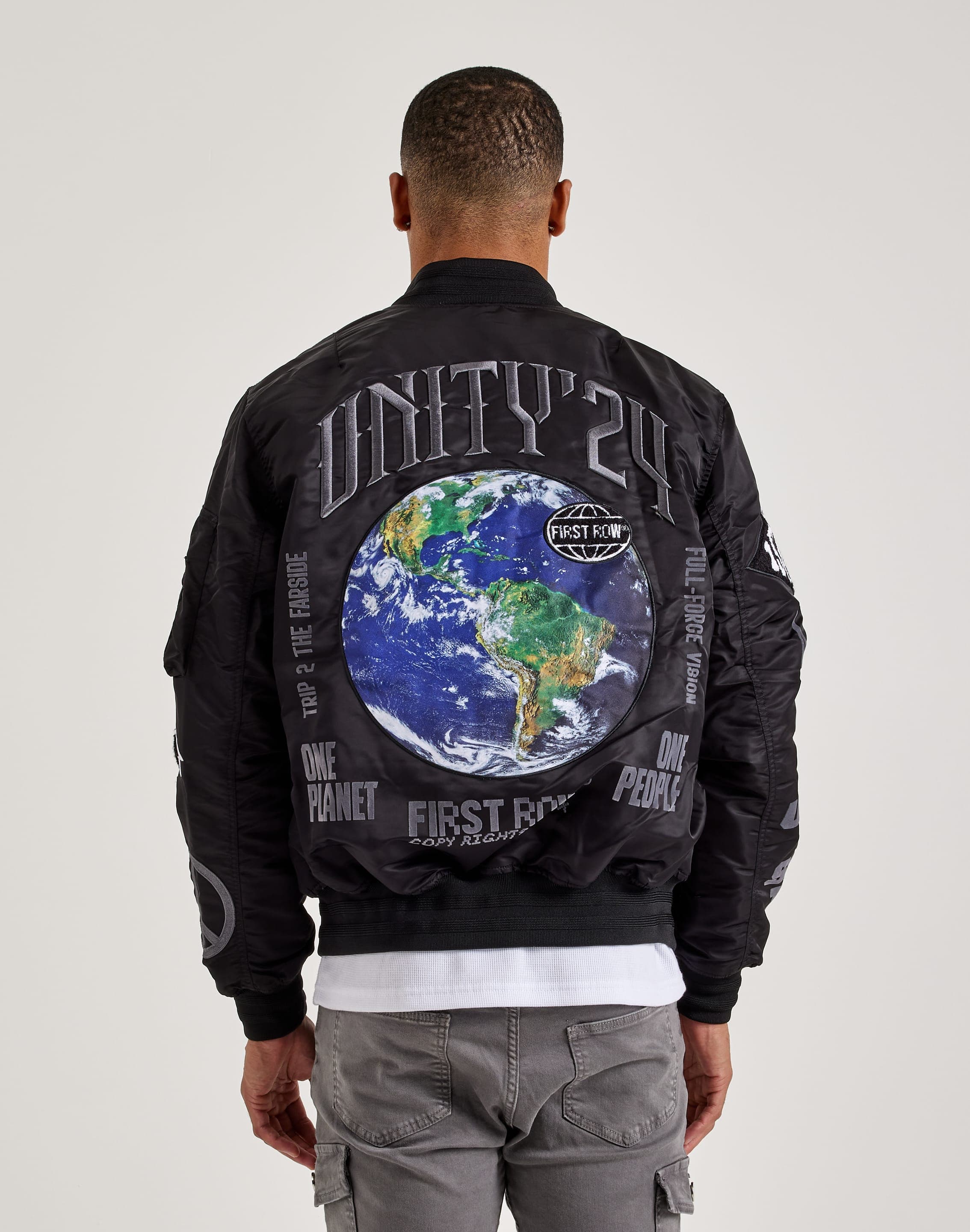 First Row Jackets First Row Nylon MA-1 Jacket (Black) First Row Nylon MA-1 Jacket (Black)