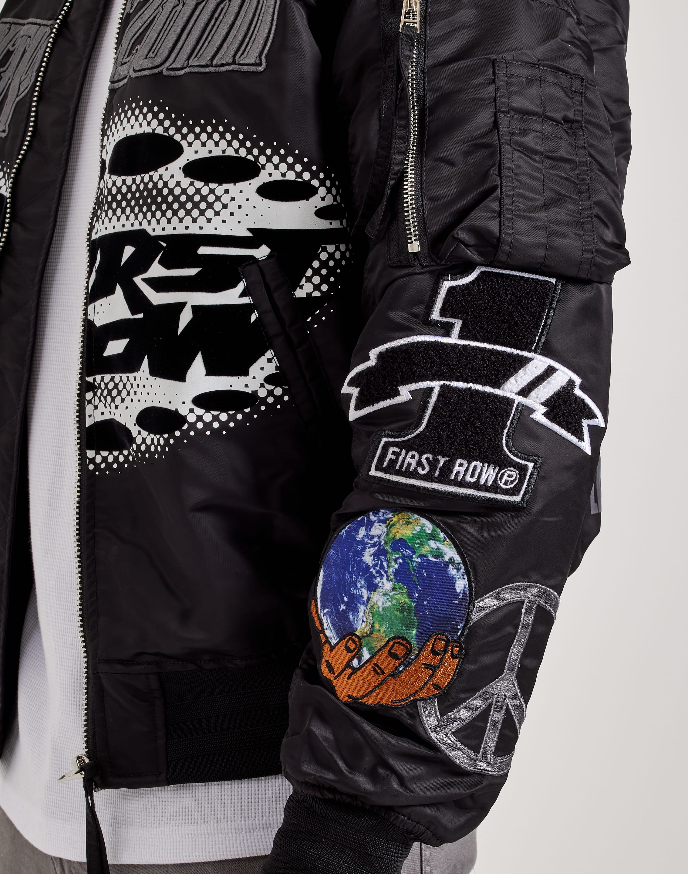 First Row Jackets First Row Nylon MA-1 Jacket (Black) First Row Nylon MA-1 Jacket (Black)