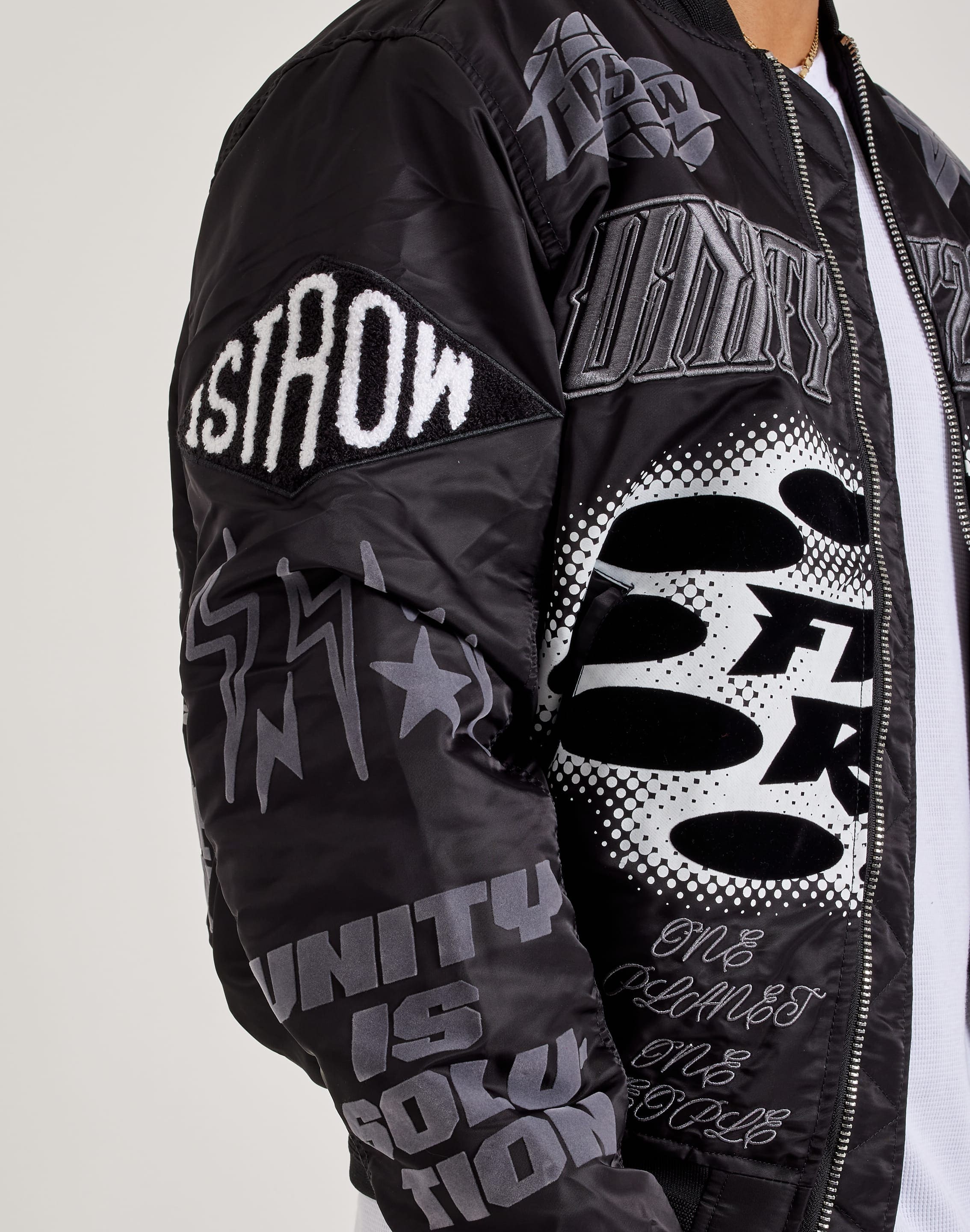 First Row Jackets First Row Nylon MA-1 Jacket (Black) First Row Nylon MA-1 Jacket (Black)