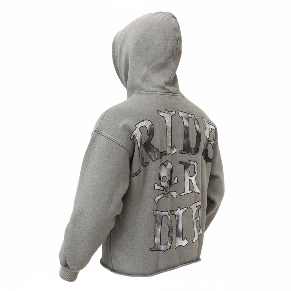 Focus Hoodies Focus Hell Rider Rhinestone Hoodie Focus Hell Rider Rhinestone Hoodie