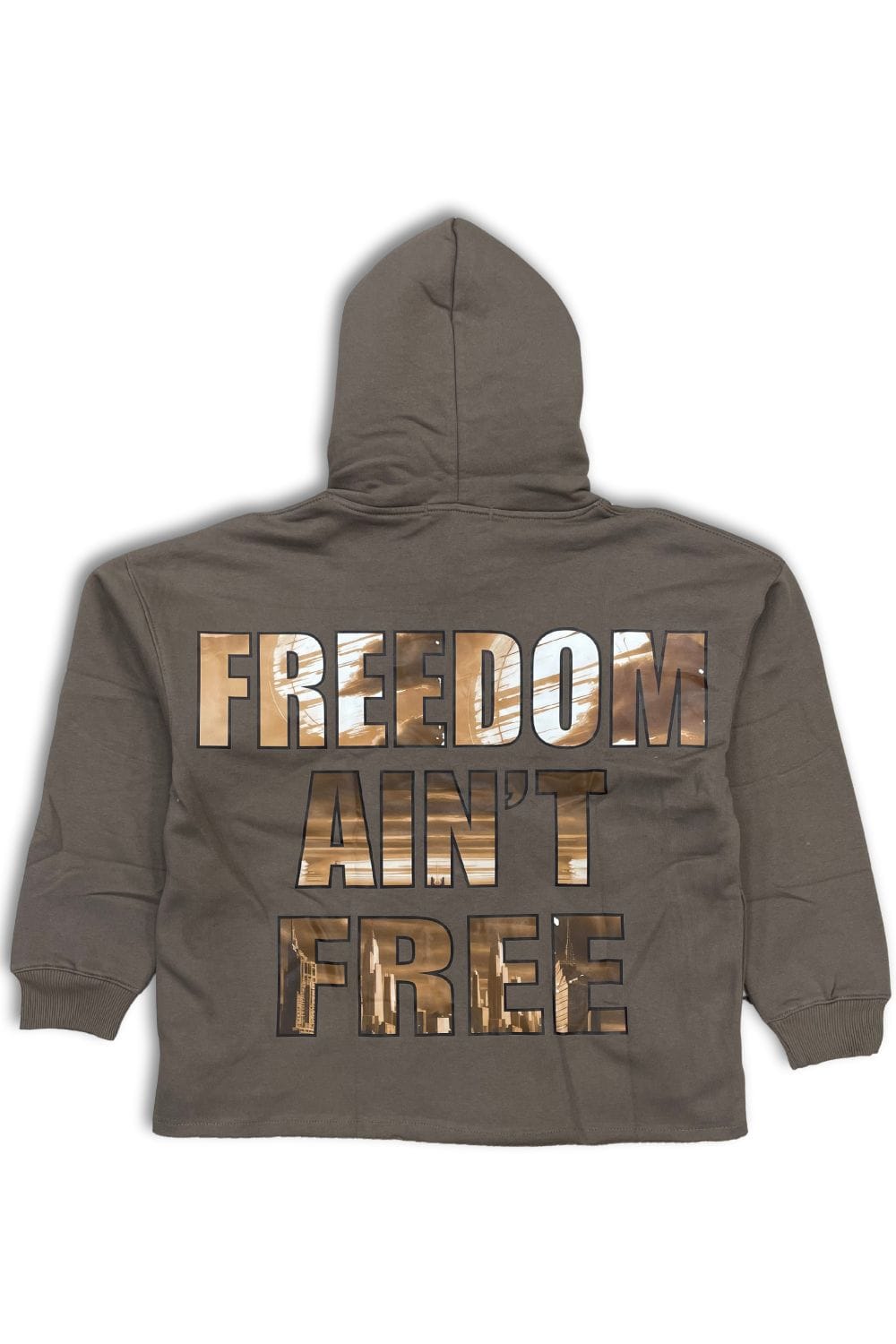 Focus Hoodies Focus Street Liberty Rhinestone Cropped Hoodie Focus Street Liberty Rhinestone Cropped Hoodie