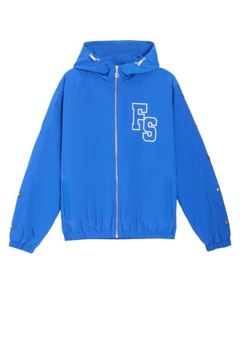 Forever Situated Jackets Forever Situated Nylon Jacket - Blue Forever Situated Nylon Jacket - Blue