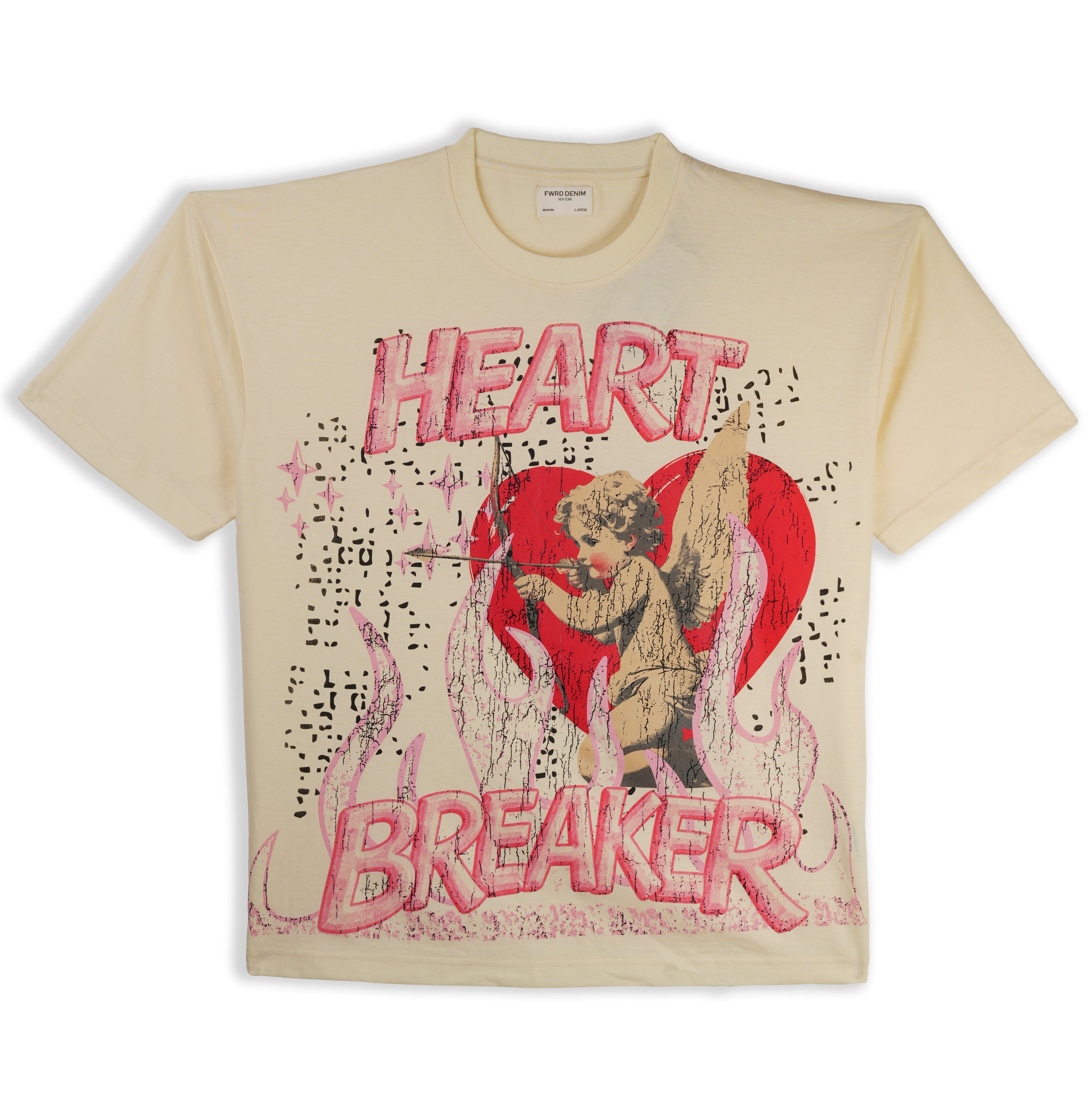 FWRD Denim T-Shirts FWRD Denim Heart Breaker Tee FWRD Denim Heart Breaker Tee