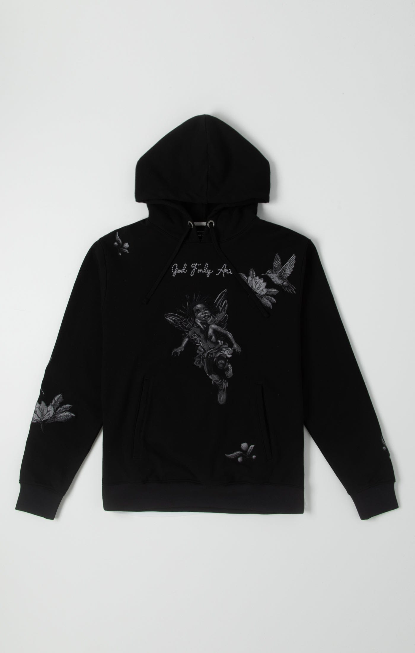 God Family Art Hoodies GFA Cherub Noir Hoodie GFA Cherub Noir Hoodie