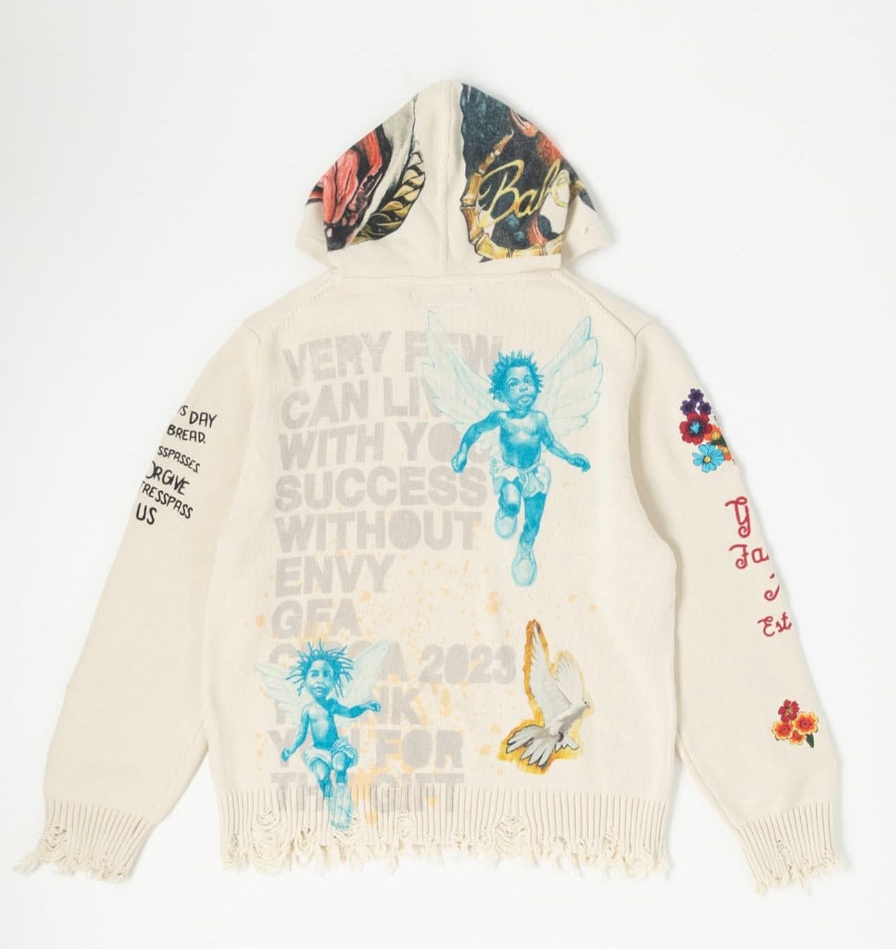 God Family Art Hoodies GFA Intermezzo Knitted Cream Hoodie GFA Intermezzo Knitted Cream Hoodie