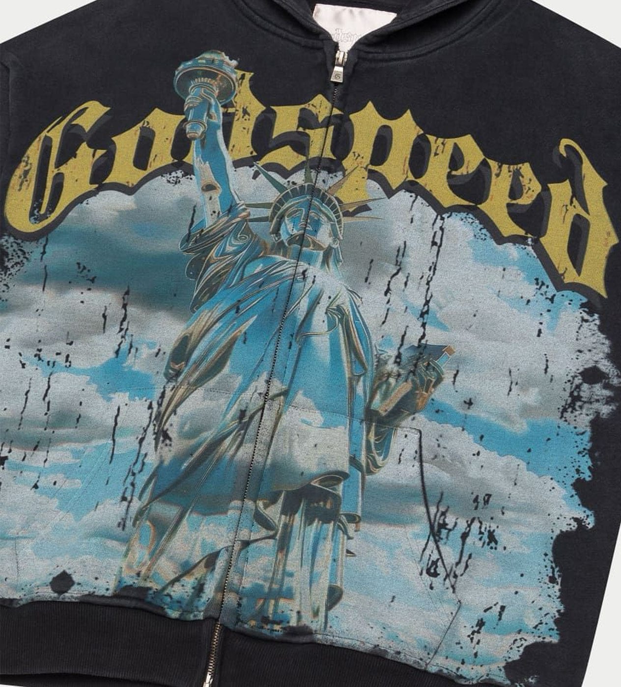 Godspeed Hoodies Godspeed Chrome Liberty Zip Up Hoodie - Black Godspeed Chrome Liberty Zip Up Hoodie - Black