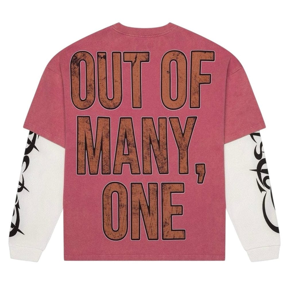 Godspeed T-Shirts GODSPEED SPACE TRAVELER LAYERED LS T SHIRT (PINK) GODSPEED SPACE TRAVELER LAYERED LS T SHIRT (PINK)