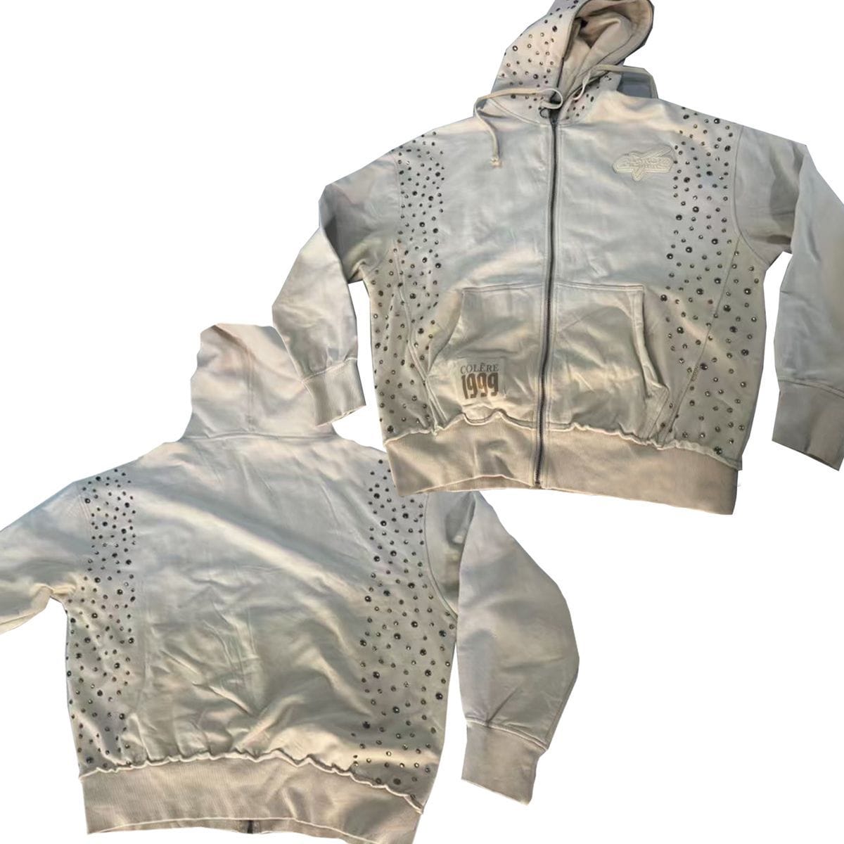 Hudson Outerwear Sets Hudson Studded Metal Oversized Set Hudson Studded Metal Oversized Set