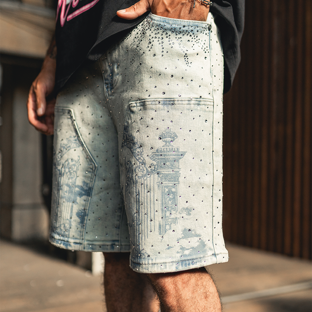 Duaa Kingdom Denim Shorts - 50% OFF.