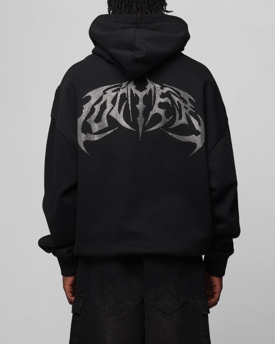 Loiter Hoodies Loiter Metal Rhinestone Hoodie Loiter Metal Rhinestone Hoodie