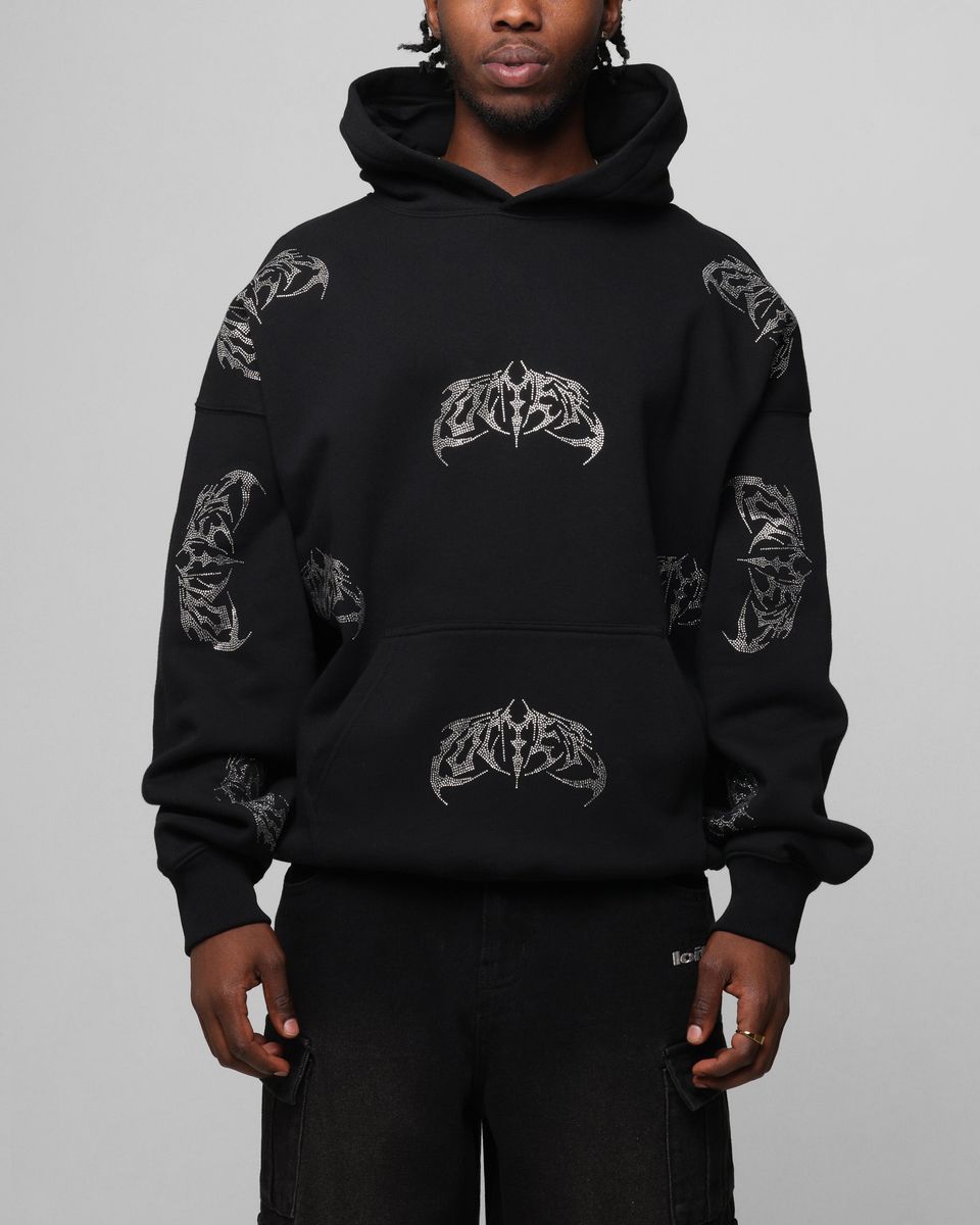 Loiter Metal Rhinestone Hoodie 
