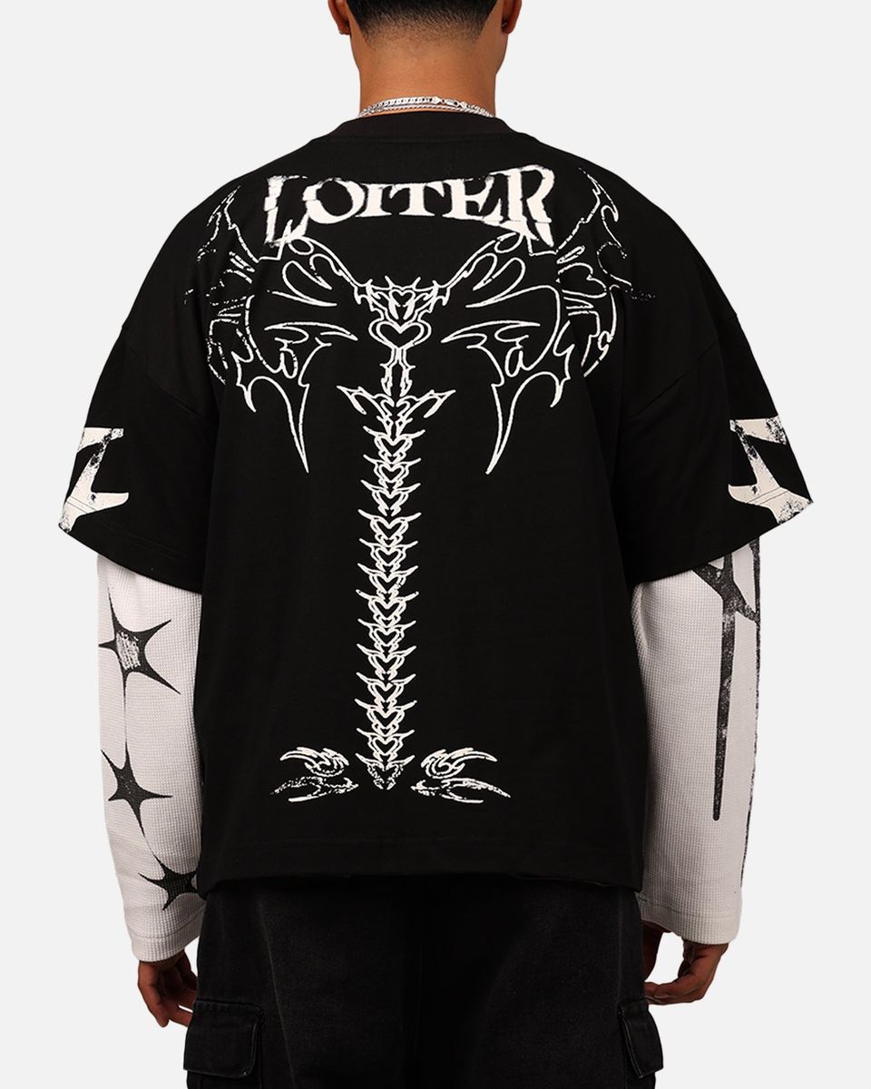 Loiter Seek & Destroy Long Sleeve Vintage Tee 