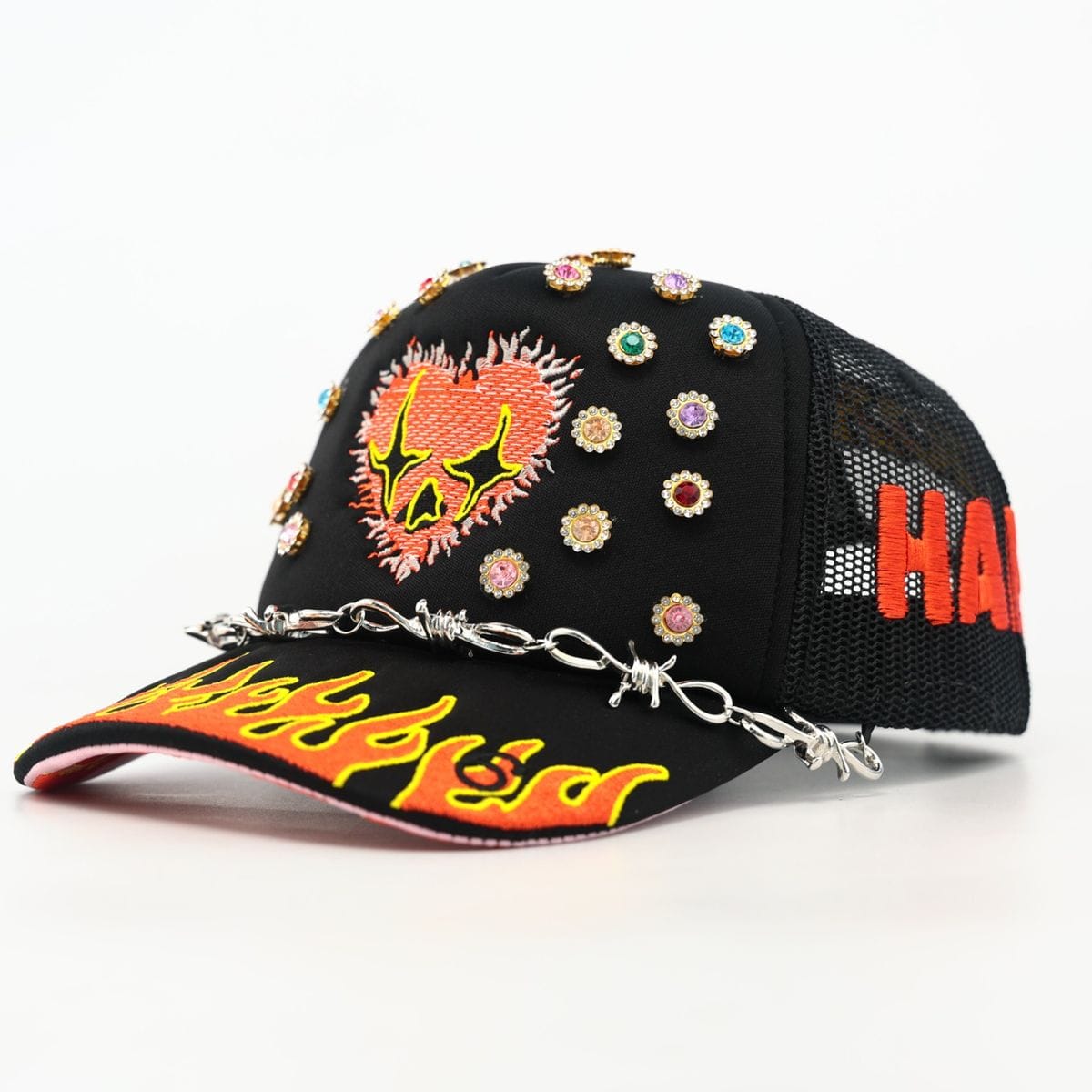 LOVE HARD TRUCKER Hats LOVE HARD TRUCKER BLACK LOVE HARD TRUCKER BLACK