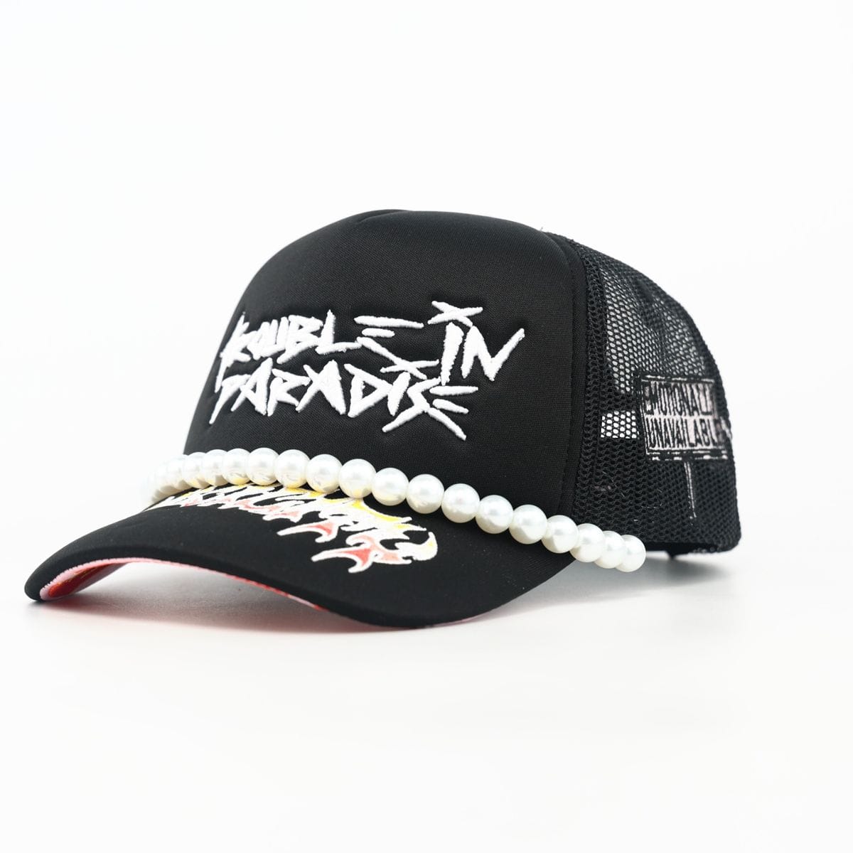 LOVE HARD TRUCKER Hats TROUBLE IN PARADISE TRUCKER TROUBLE IN PARADISE TRUCKER