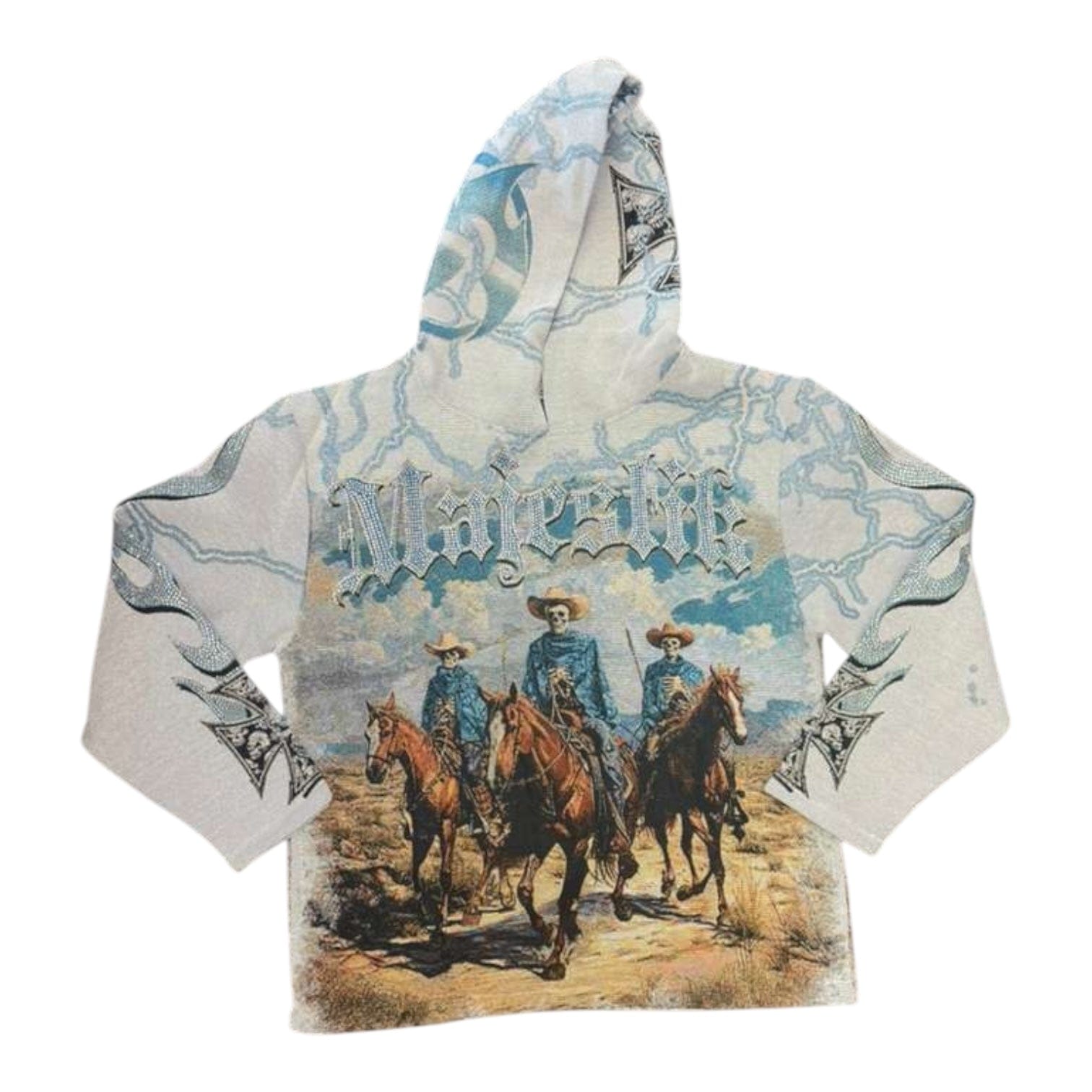 Majestik Hoodies Majestik World Invasion Tapestry Hoodie Majestik World Invasion Tapestry Hoodie