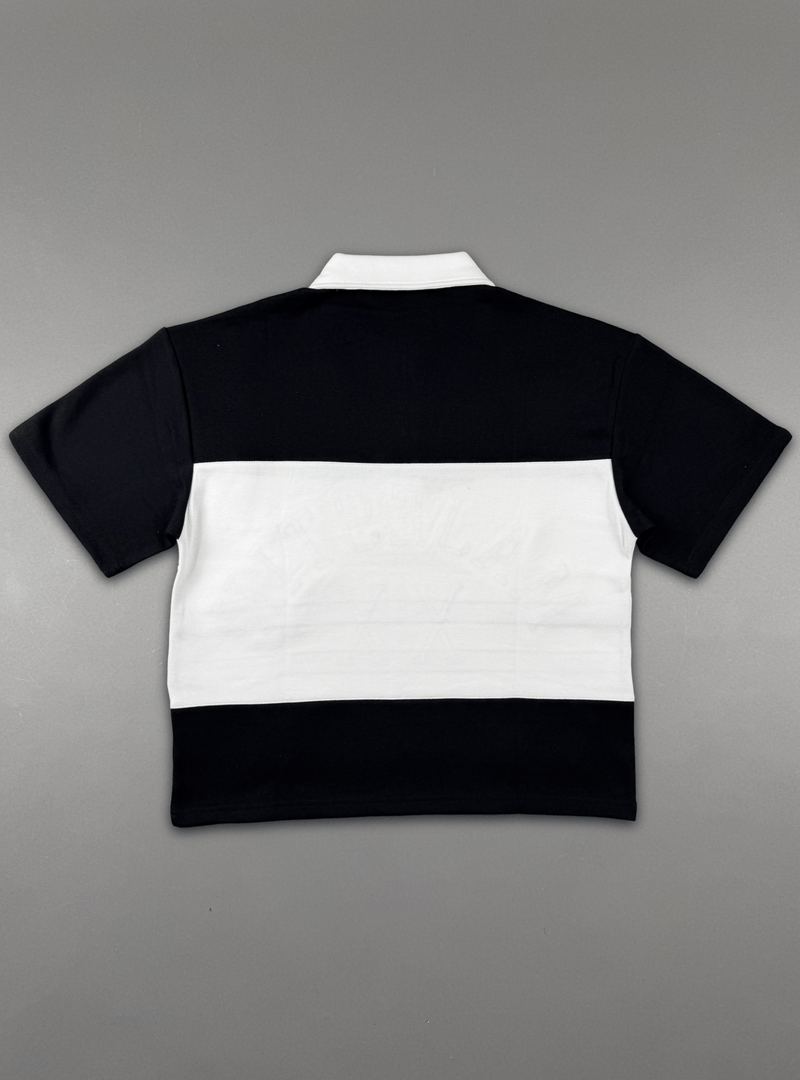 Majestik T-Shirts Majestik Polo T-Shirt - Pique Cut & Sew - Rhinestones - Black Majestik Polo T-Shirt - Pique Cut & Sew - Rhinestones - Black