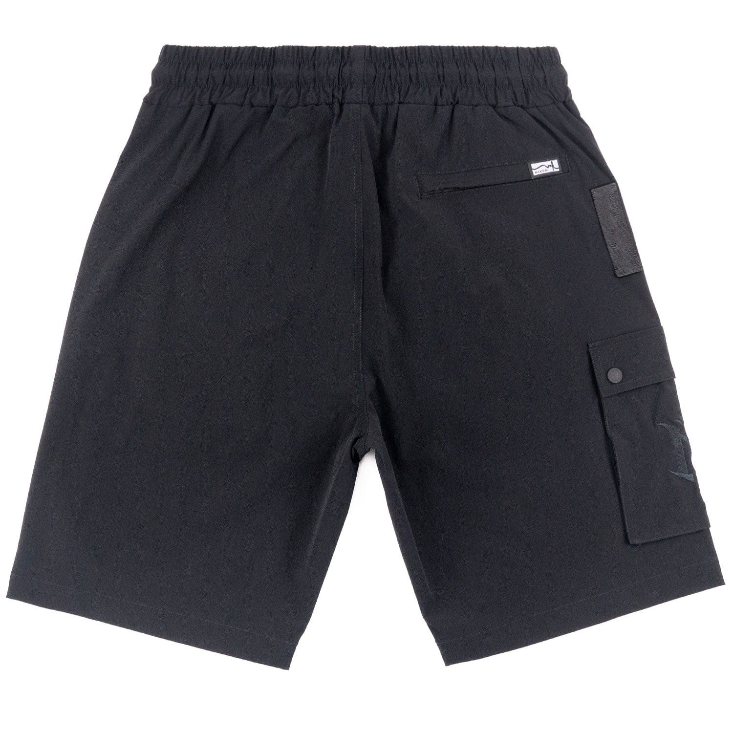 Makobi MK634 Adorni Shorts in black, featuring a relaxed fit and stylish design, perfect for casual wear.