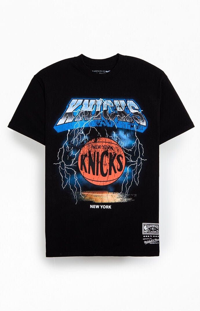 Mitchell & Ness T-Shirts Mitchell & Ness NY Knicks Lightning T-Shirt Mitchell & Ness NY Knicks Lightning T-Shirt