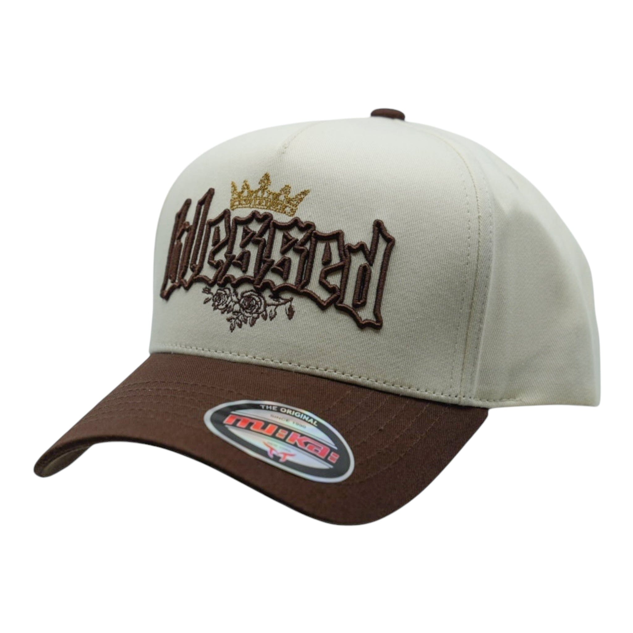 Muka Hats BLESSED SNAPBACK CREAM BROWN BLESSED SNAPBACK CREAM BROWN