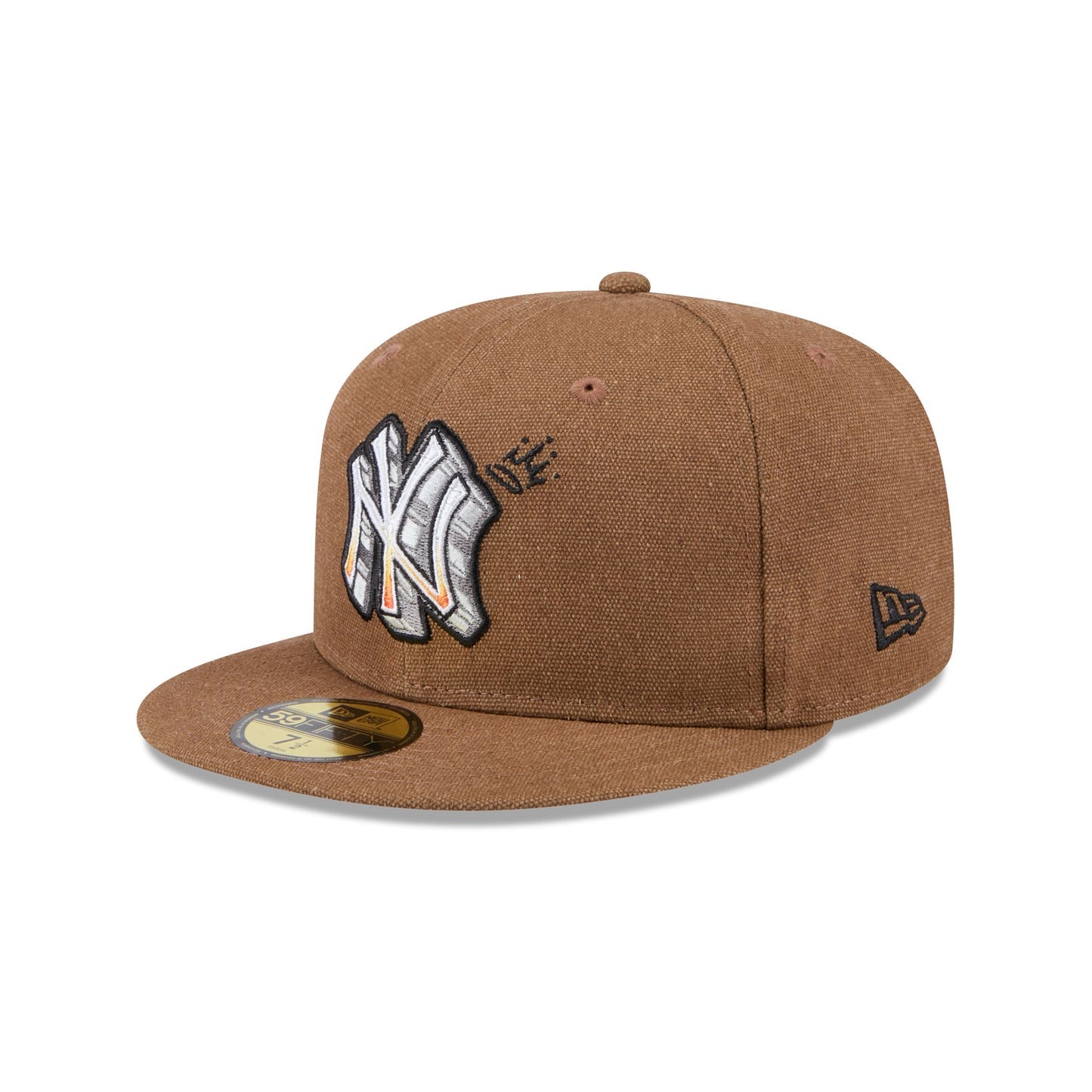 New Era Yankees Scribble 59FIFTY fitted hat with a unique scribble design and the iconic Yankees logo.