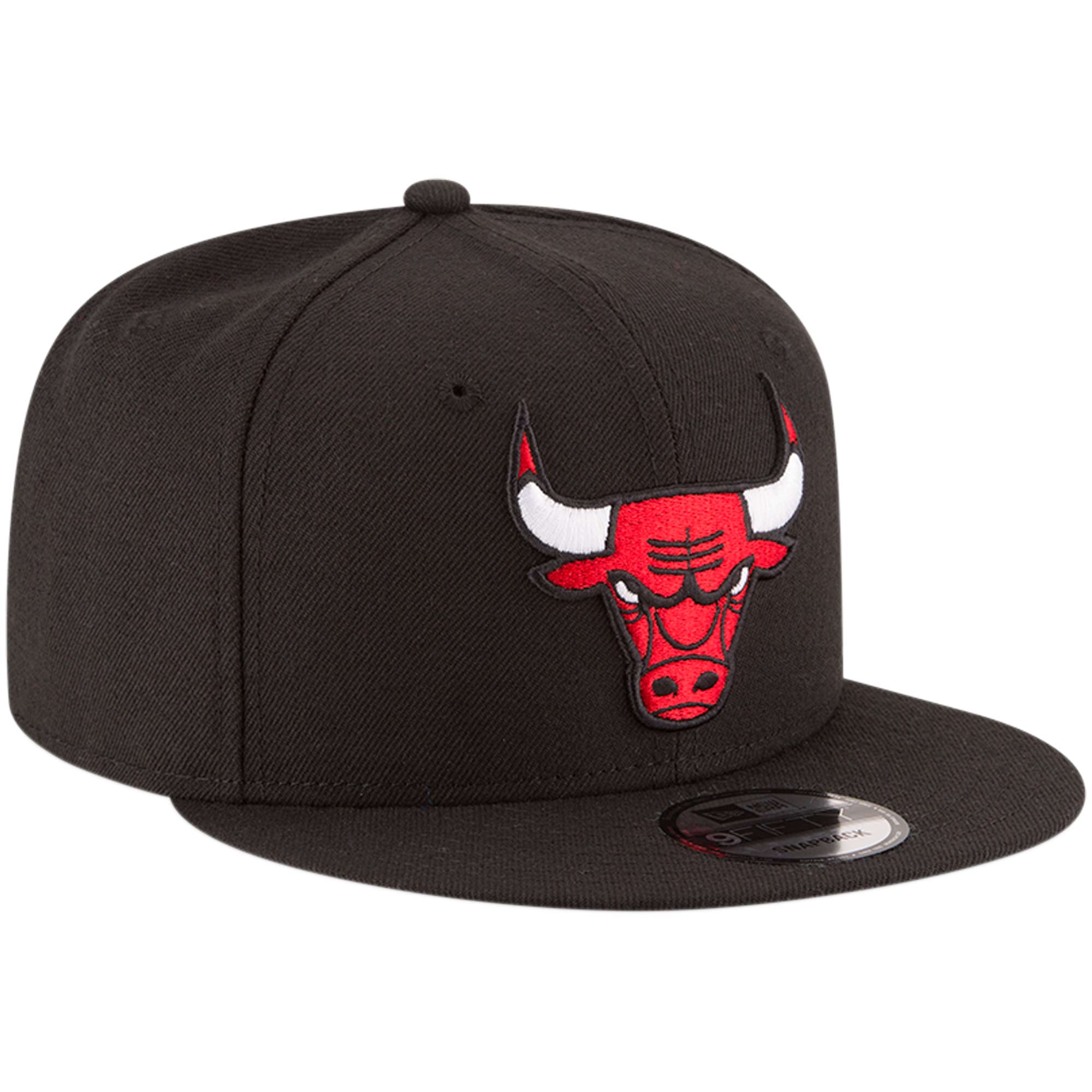 New Era Hats Chicago Bulls Black Official Team Color 9FIFTY Snapback Chicago Bulls Black Official Team Color 9FIFTY Snapback