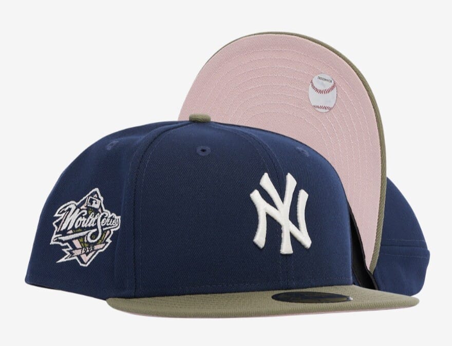 New Era Hats New York Yankees Ocean and Sage World Series Side Patch 59FIFTY Fitted New York Yankees Ocean and Sage World Series Side Patch 59FIFTY Fitted