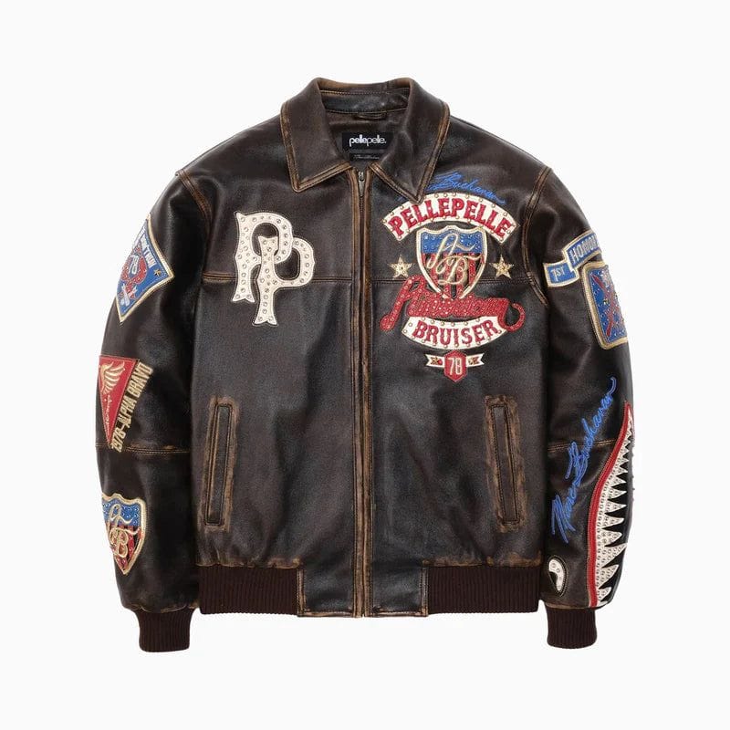 Pelle Pelle Jackets Pelle Pelle Bruiser Leather Jacket Pelle Pelle Bruiser Leather Jacket