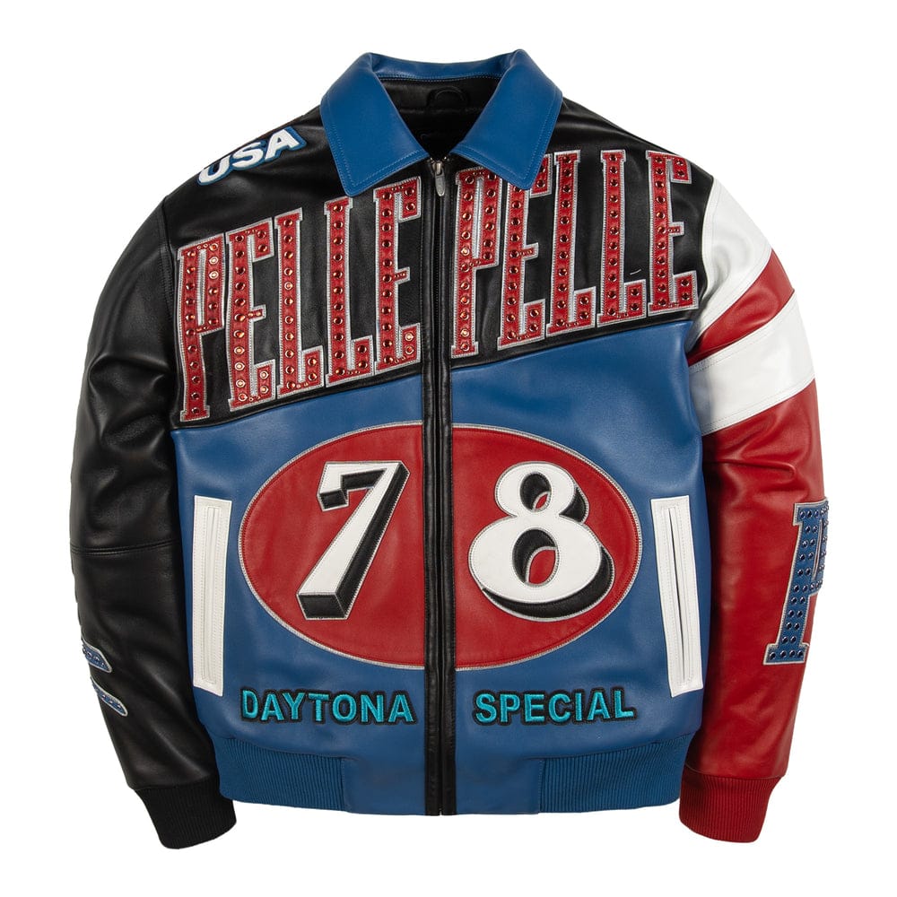 Pelle Pelle Daytona Special Jacket B leather jacket in detailed Daytona-inspired design