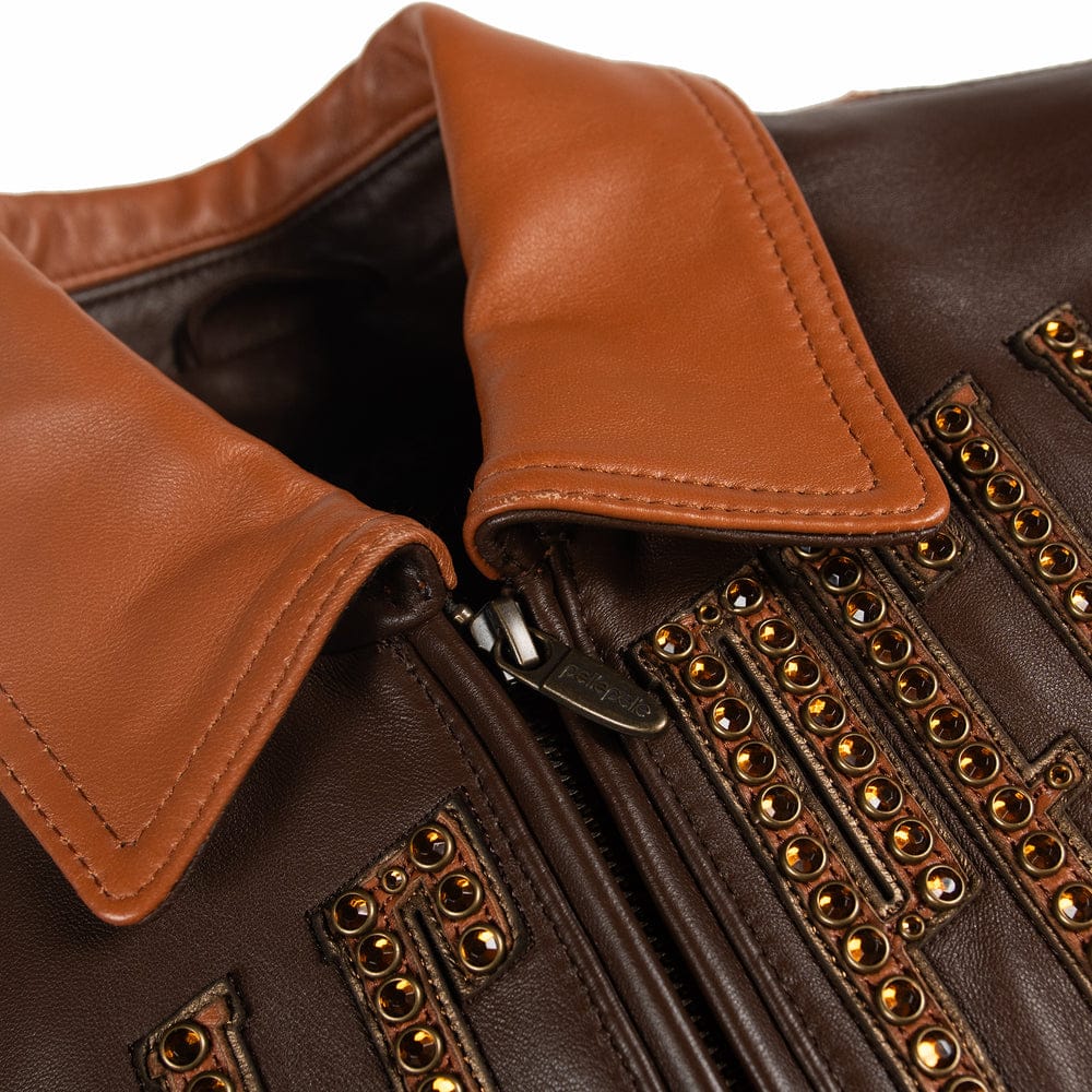 Pelle Pelle Daytona Special Jacket BR leather jacket front view