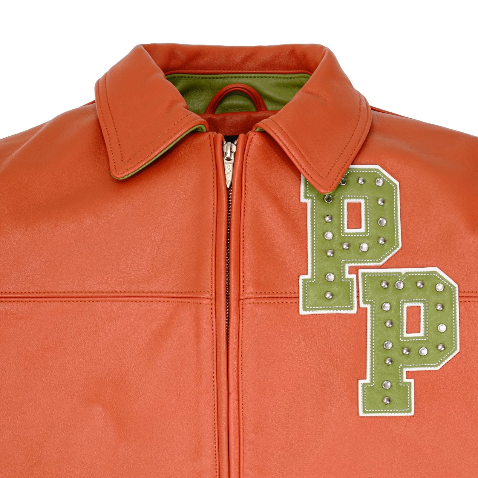 Pelle Pelle Jackets Pelle Pelle Renegades Jacket - Green & Orange Pelle Pelle Renegades Jacket - Green & Orange