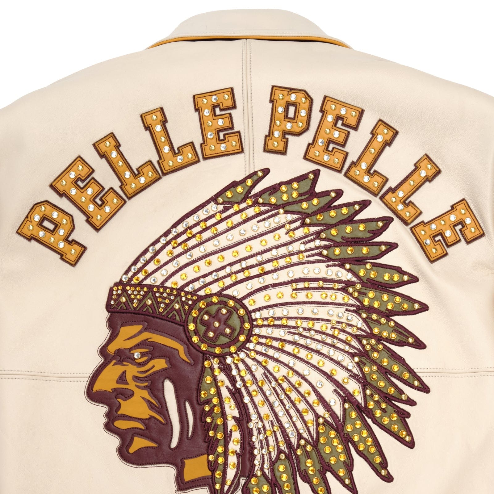 Pelle Pelle Jackets Pelle Pelle Renegades Jacket - White & Gold Pelle Pelle Renegades Jacket - White & Gold