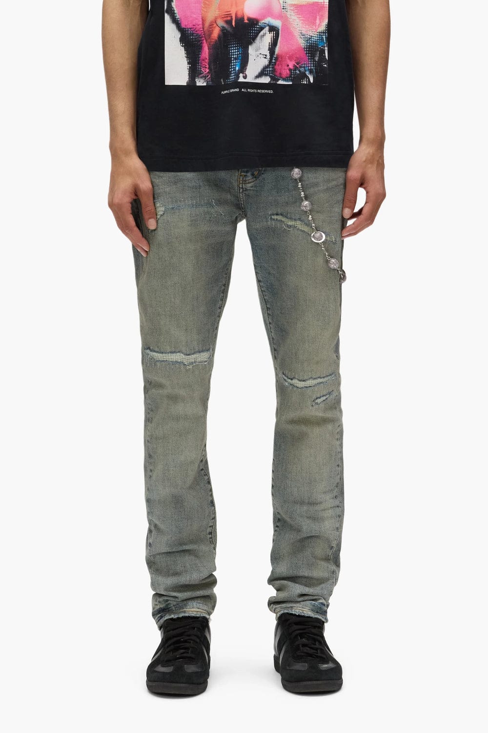 Purple Brand Denim PURPLE BRAND P001 LIGHT BLUE VINTAGE PURPLE BRAND P001 LIGHT BLUE VINTAGE