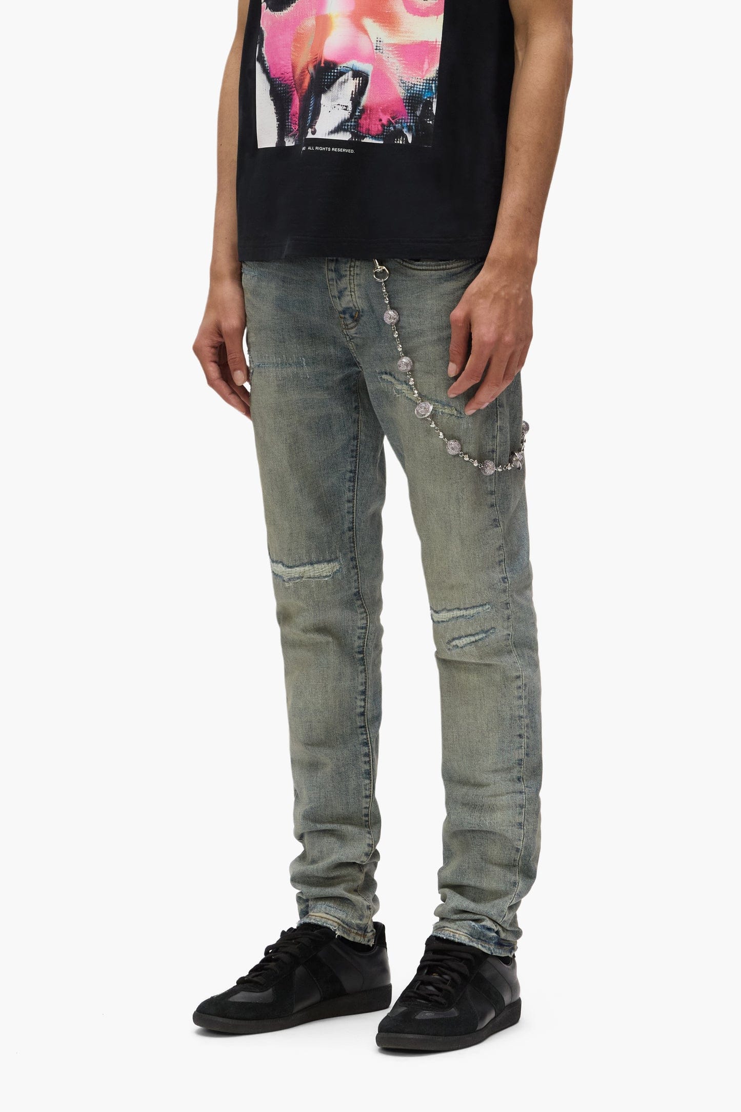 Purple Brand Denim PURPLE BRAND P001 LIGHT BLUE VINTAGE PURPLE BRAND P001 LIGHT BLUE VINTAGE