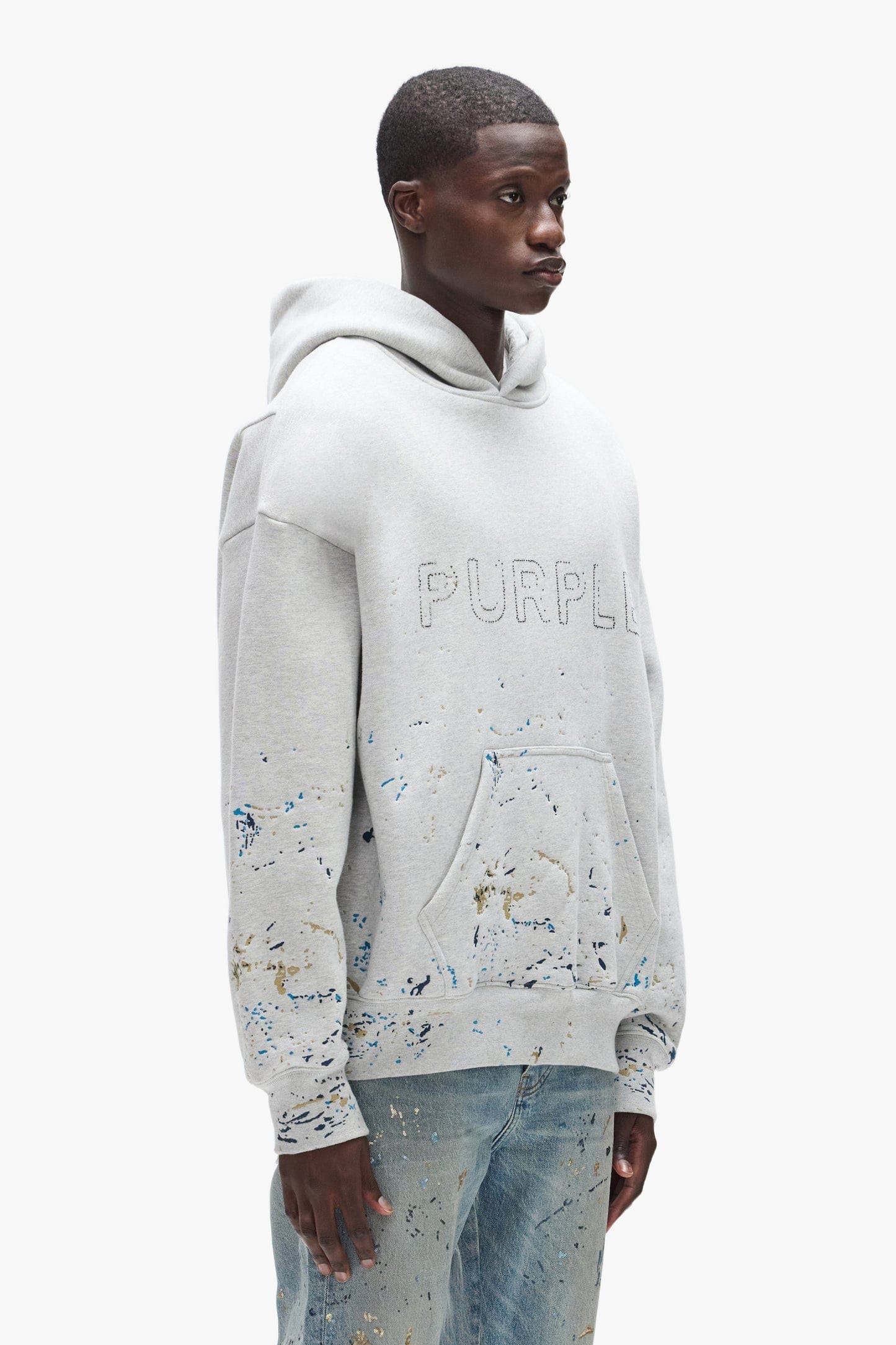 Purple Brand Hoodies Purple Brand Studded Camo Hoodie Purple Brand Studded Camo Hoodie