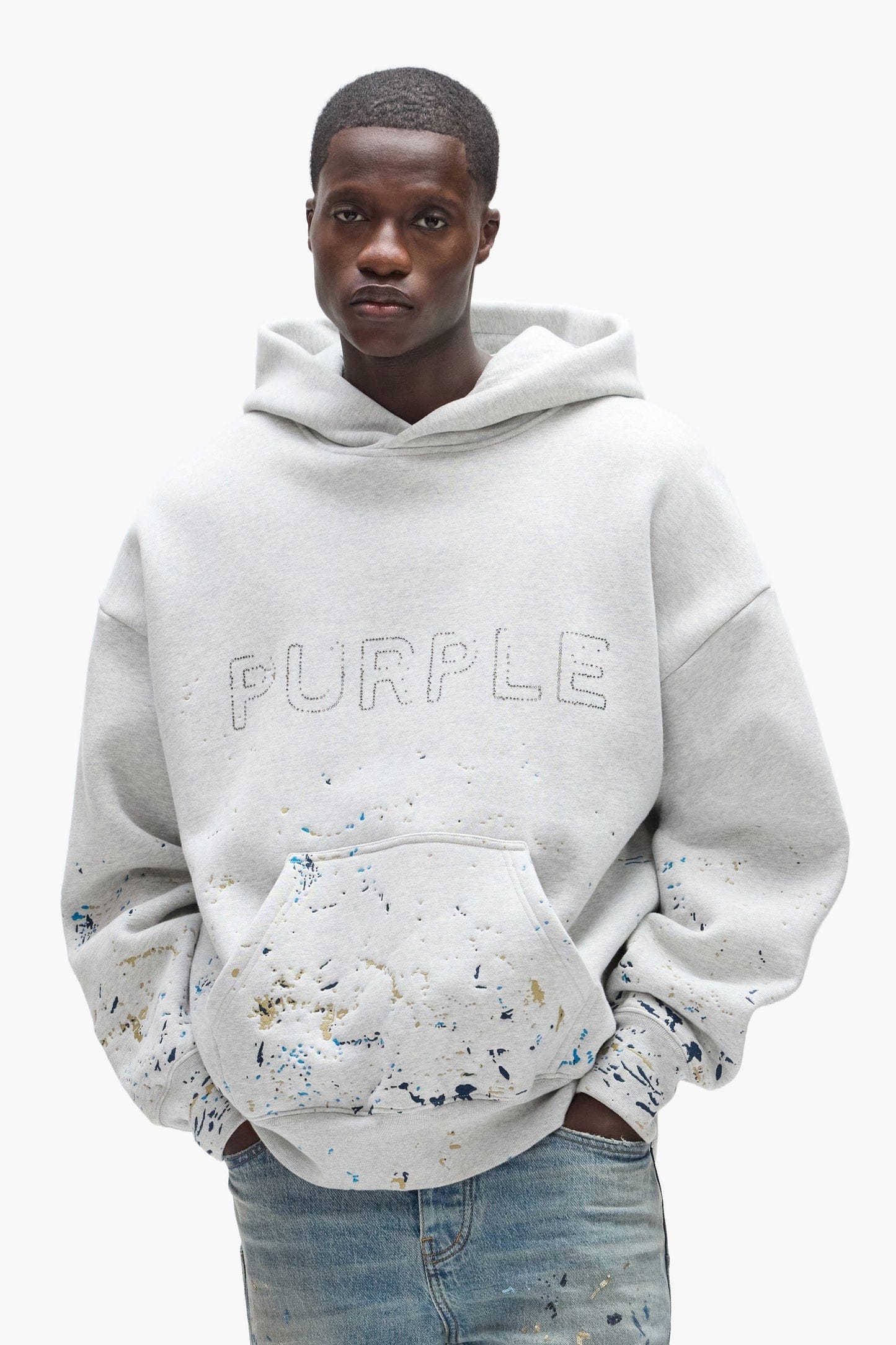 Purple Brand Hoodies Purple Brand Studded Camo Hoodie Purple Brand Studded Camo Hoodie