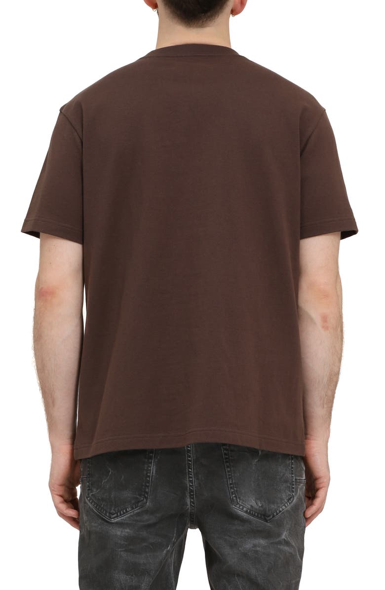 Purple Brand T-Shirts Purple Brand Flocked Logo Graphic Tee Purple Brand Flocked Logo Graphic Tee