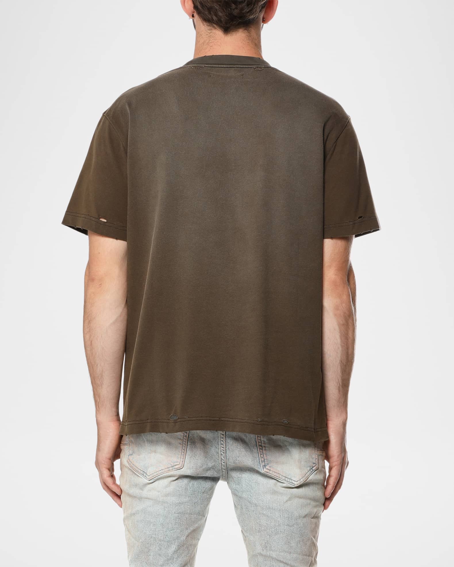 Purple Brand T-Shirts Purple Logo Outline Distressed Jersey T-Shirt Purple Logo Outline Distressed Jersey T-Shirt