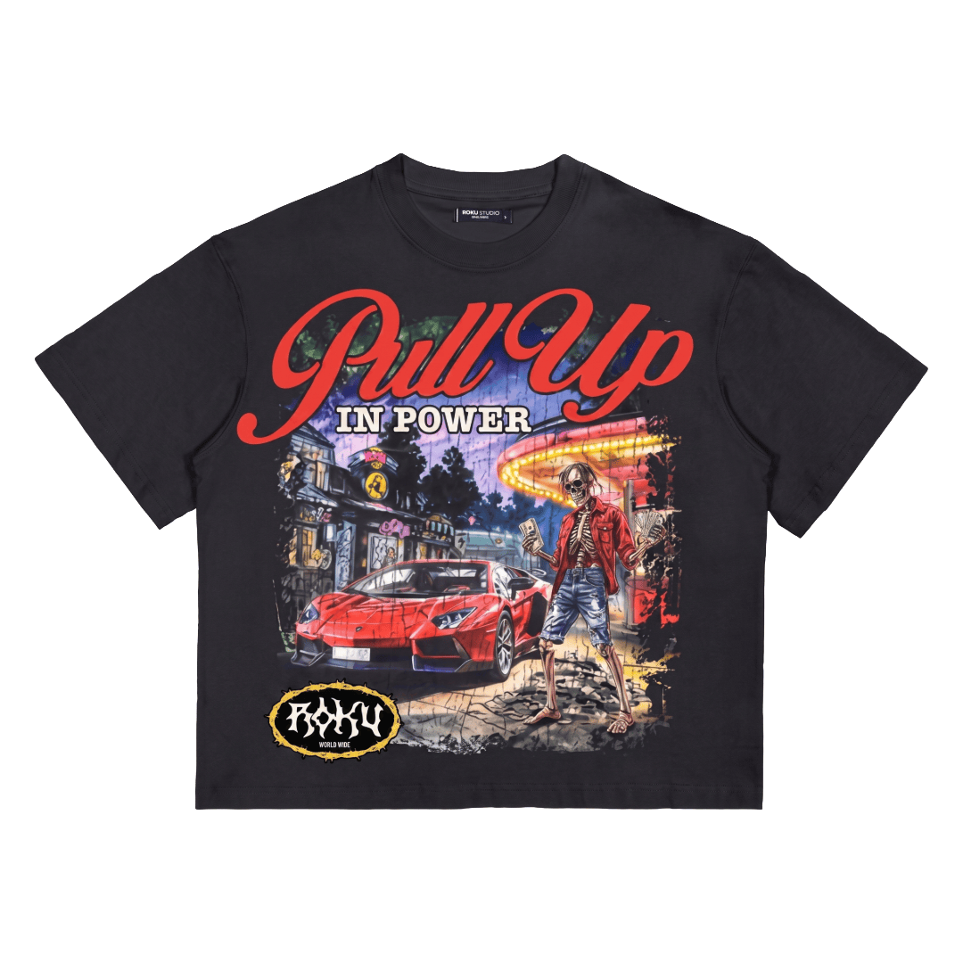 Roku Studio pull-up tee T-shirt with a simple design, featuring a comfortable fit and casual style in a neutral color.