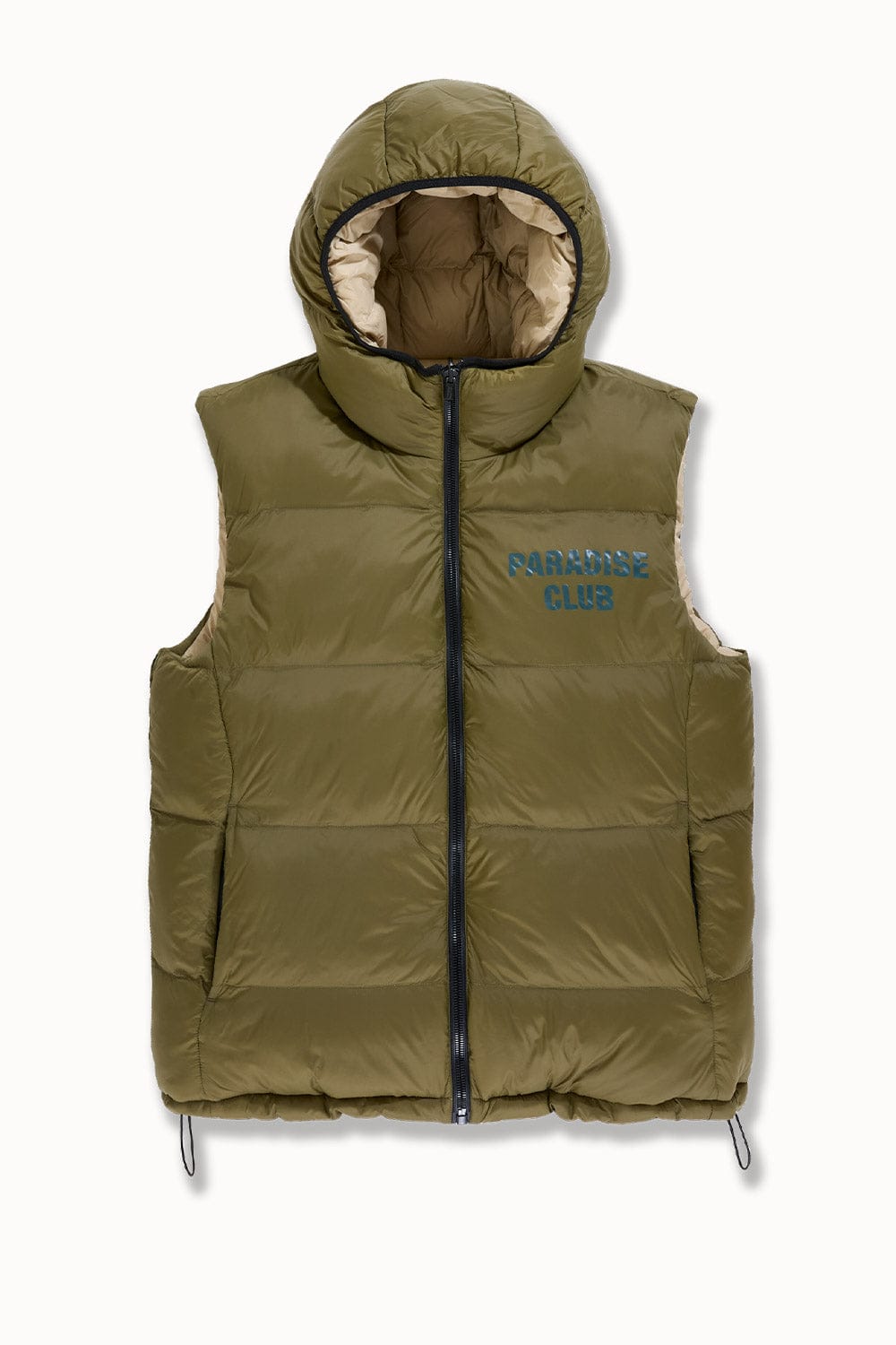 See You In Paradise Vest Divine Reversible Puffer Vest (Olive) Divine Reversible Puffer Vest (Olive)