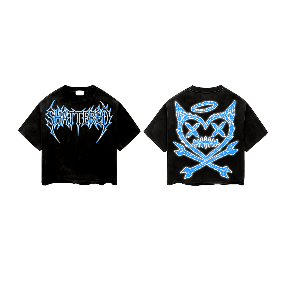Shattered Hearts T-Shirts LOGO TEE | BLACK LOGO TEE | BLACK