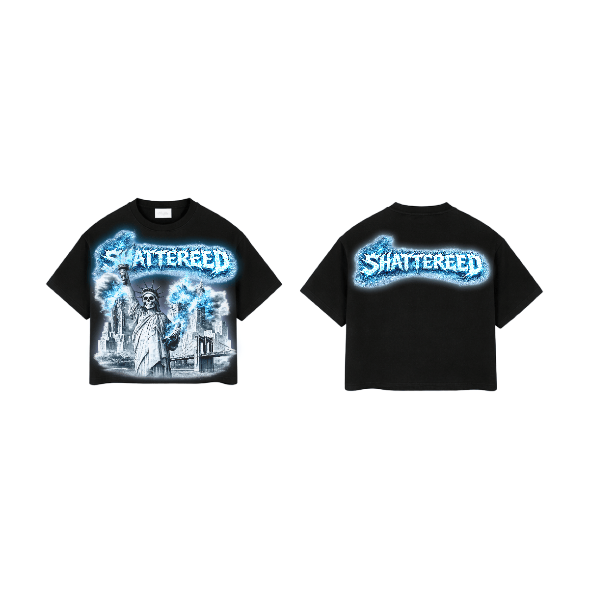 Shattered Hearts T-Shirts NYC ON FIRE | BLACK NYC ON FIRE | BLACK