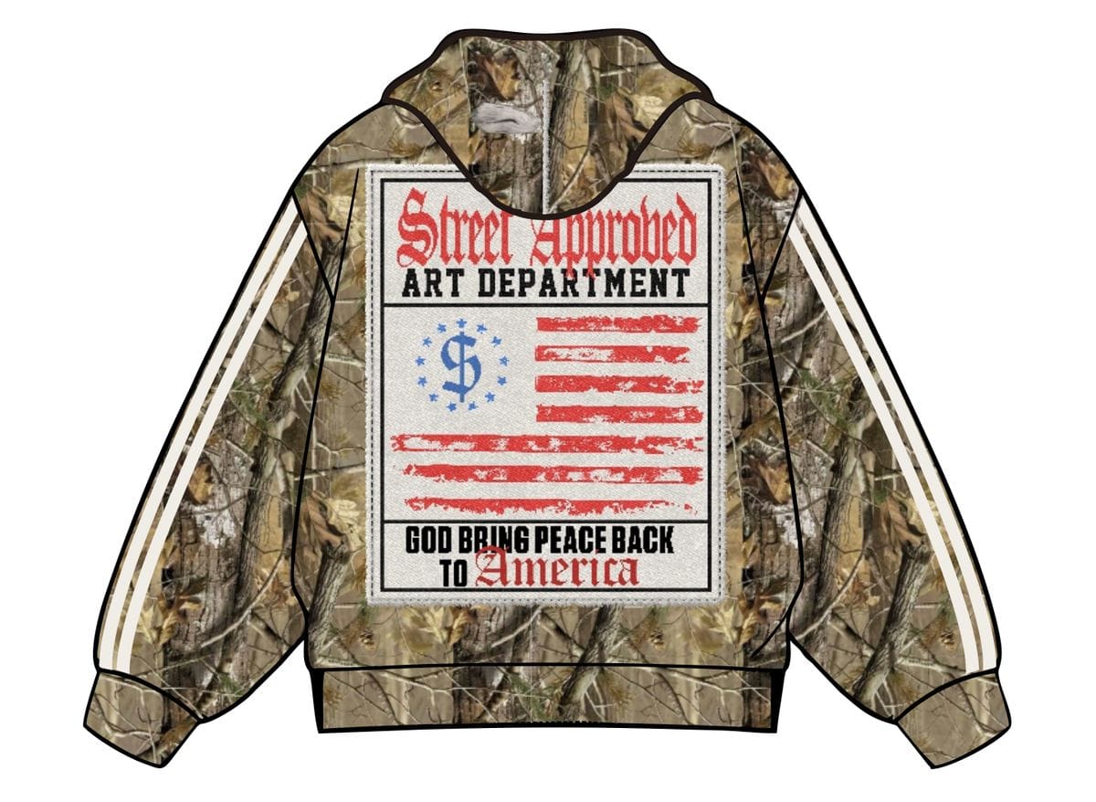 Street Approved Hoodies STREET APPROVED CAMO HOODIE STREET APPROVED CAMO HOODIE