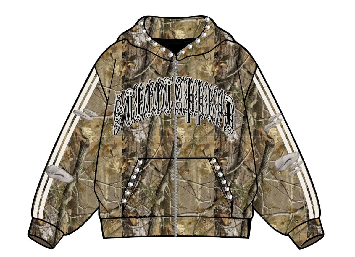 Street Approved Hoodies STREET APPROVED CAMO HOODIE STREET APPROVED CAMO HOODIE